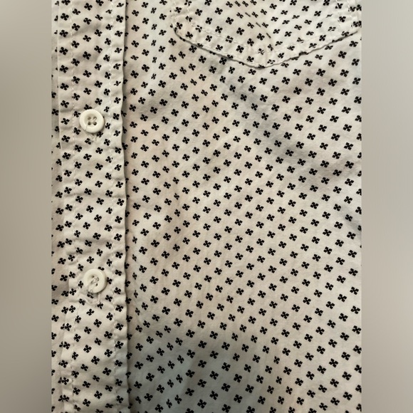 First Wave Big Boys White and Black Button Down Shirt size 12 - Picture 3 of 7